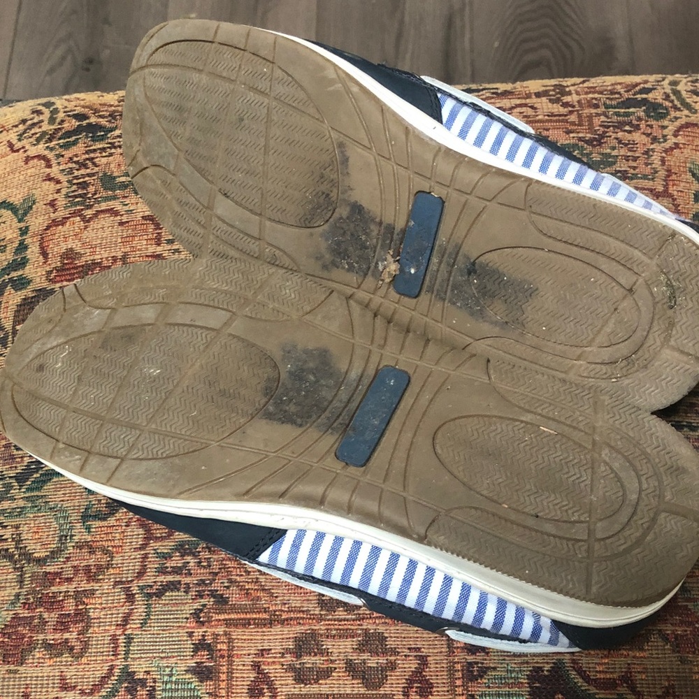 Bass Navy and White womens Boat Shoes - Picture 5 of 6